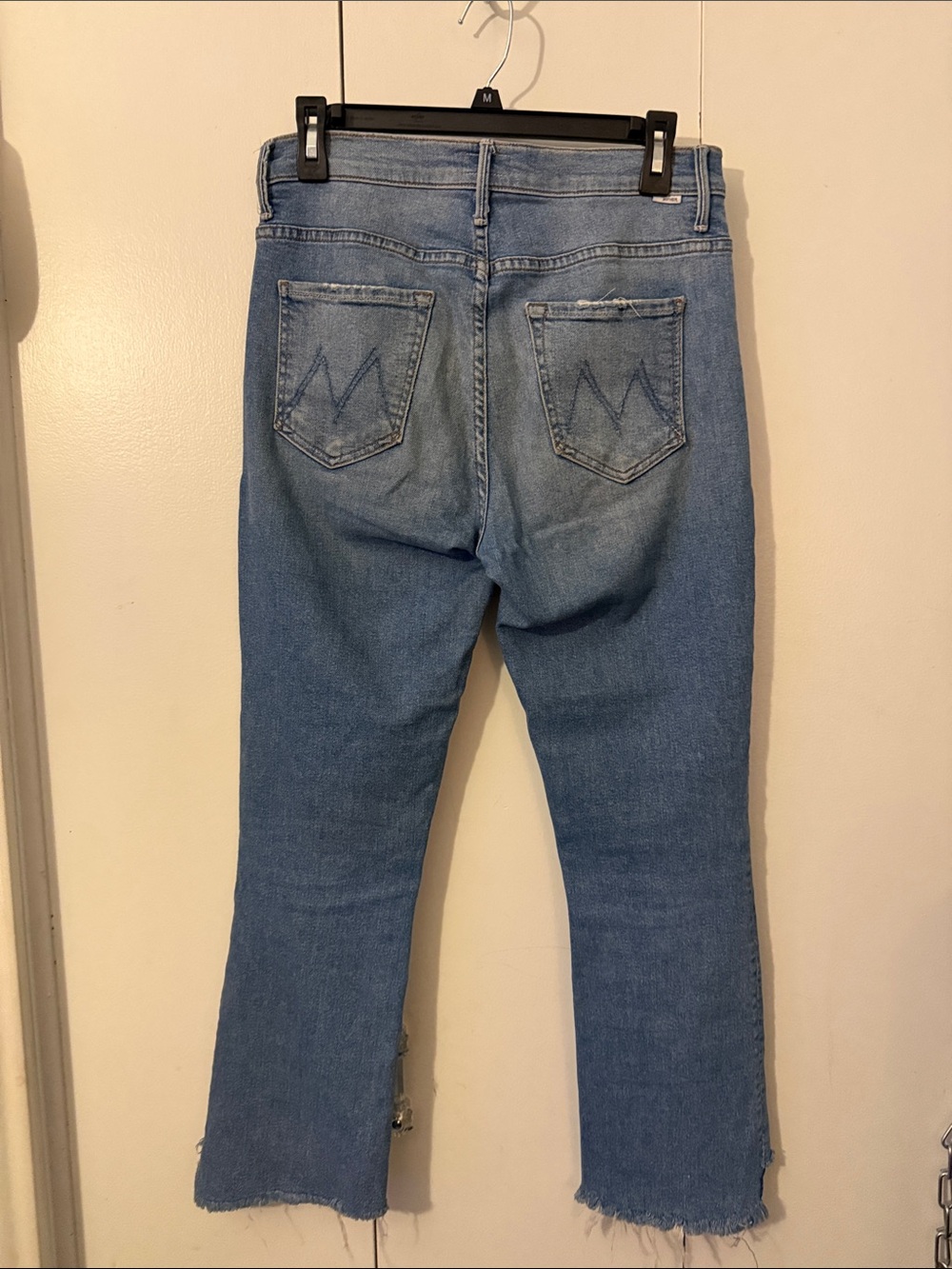 MOTHER the insider crop step fray jeans